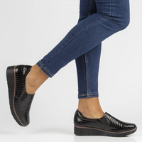 Leather shoes Filippo DP3616/22 BK black