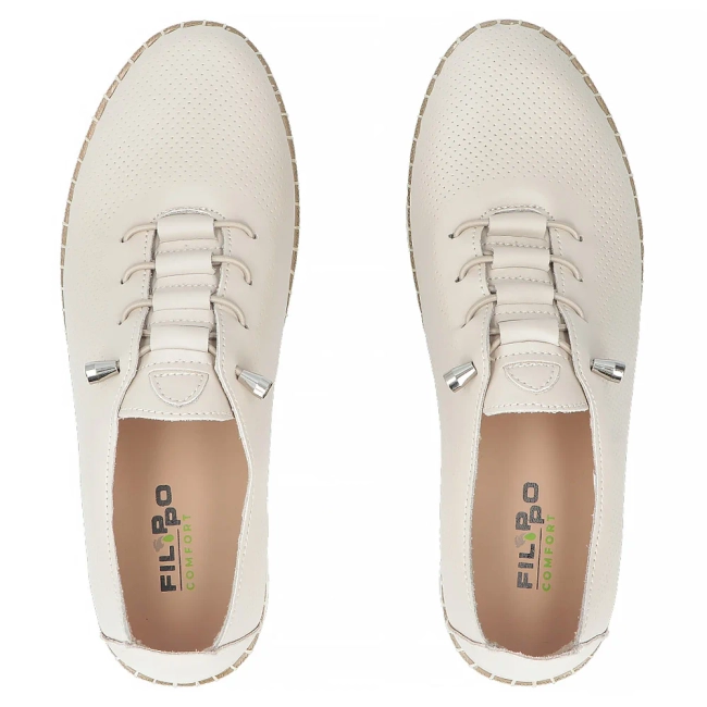 Leather shoes Filippo DP7542/26 BE beige