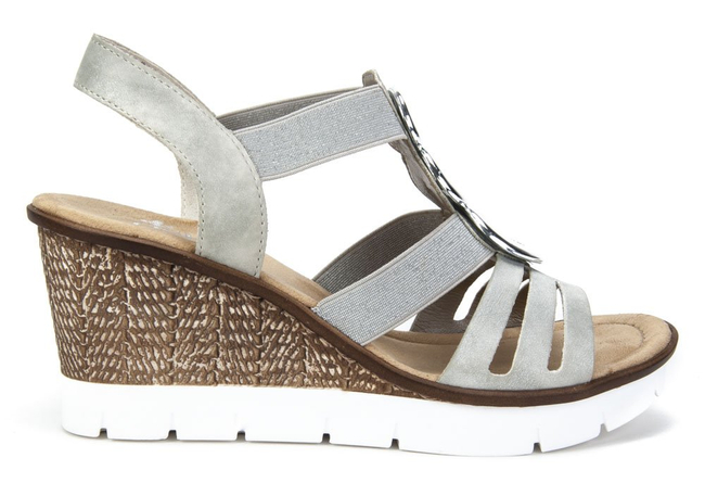 Sandały Rieker 65540-40 grey