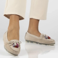 Leather loafers Filippo DP6136/25 BE beige