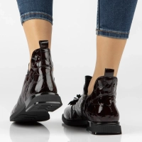 Leather ankle boots Filippo DBT7994/26 BG burgundy
