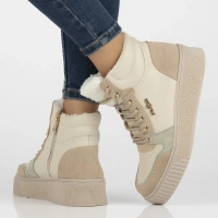 Leather ankle boots DBT6461/24 BE beige