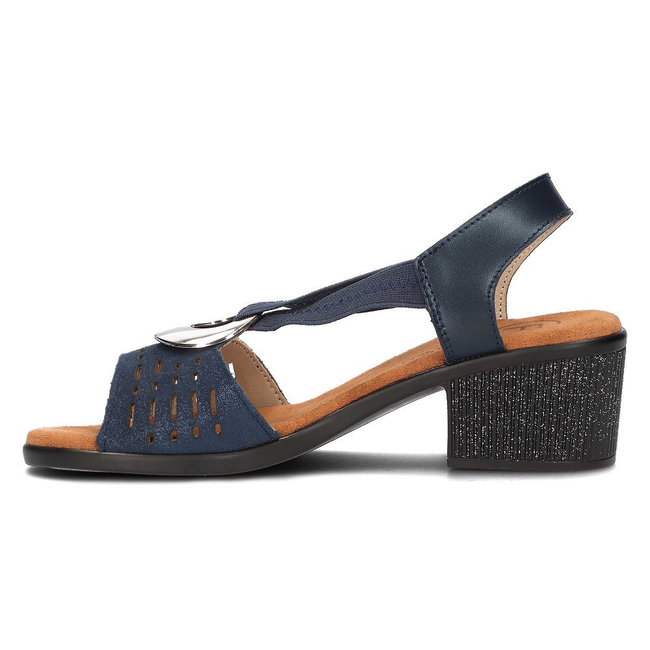 Leather sandals Filippo DS2308/21 NV navy blue