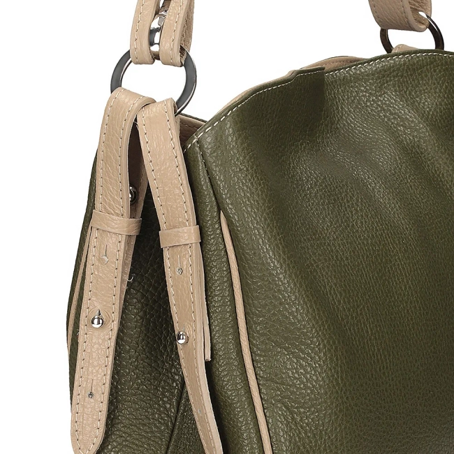 Handbag Toscanio Shopper Suede F22 green