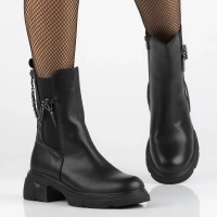 Leather ankle boots Filippo DBT6542/24 BK black