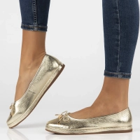 Leather ballerinas Filippo DP6856/25 GO gold