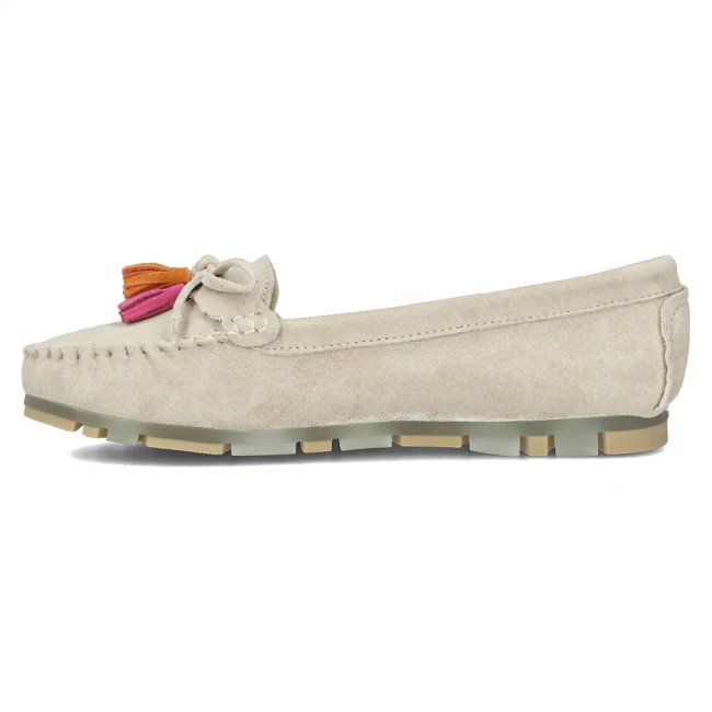 Leather loafers Filippo DP6136/24 BE beige