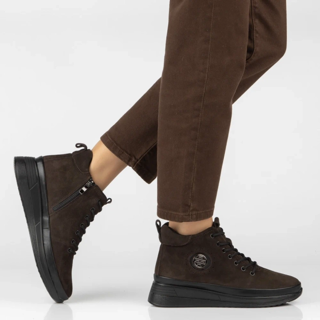 Leather ankle boots Filippo DBT4215/26 D BR brown