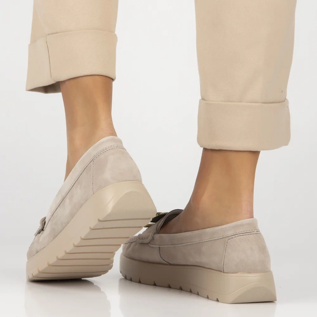 Leather loafers Filippo DP7056/25 BE beige