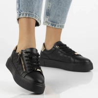 Leather shoes Filippo DP7493/25 BK black