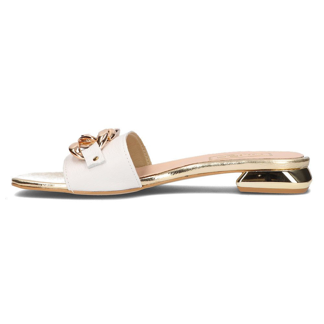 Leather flip-flops Filippo 119 white