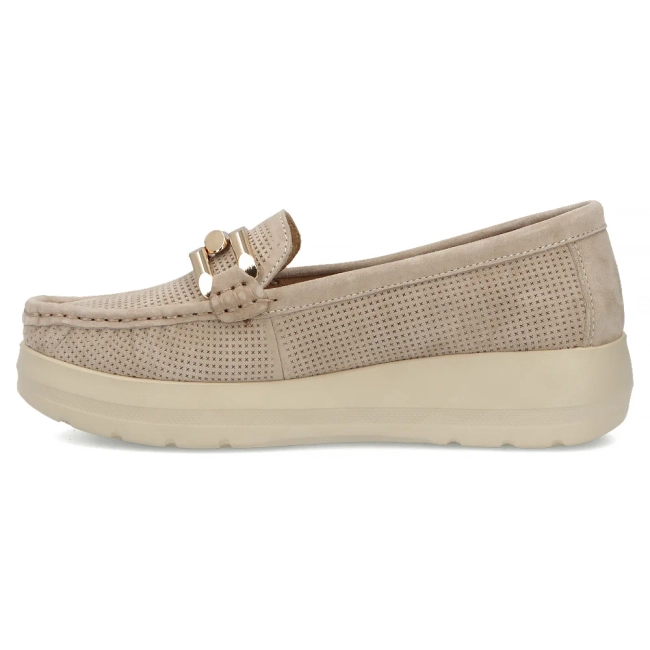 Leather sneakers Filippo DP7652/26 BE beige
