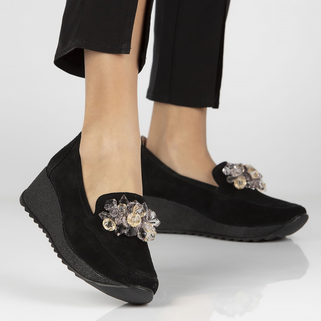 Leather shoes Filippo DP4563/23 BK black