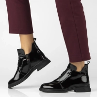 Leather ankle boots Filippo DBT7393/25 BK L black