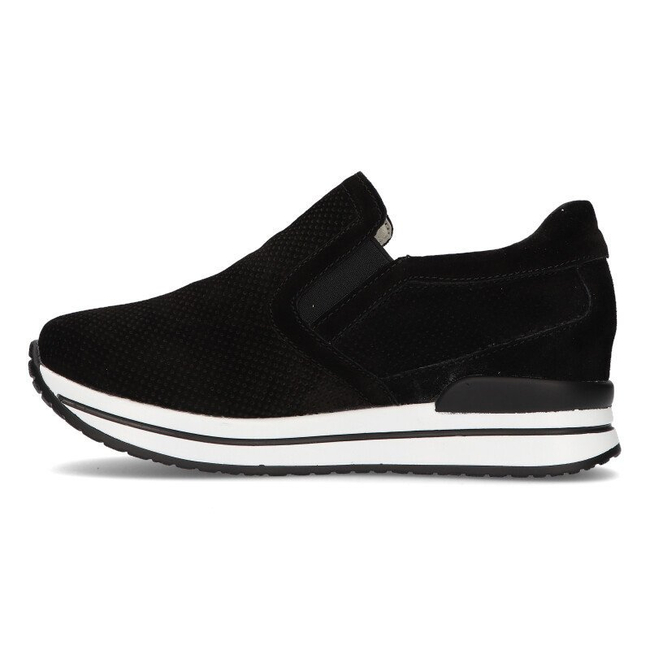 Leather sneakers Filippo DP1512/21 Bk black