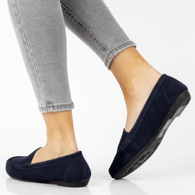 Leather loafers Filippo DP644/20 NV navy blue