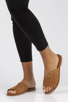 Leather Slippers Filippo LH-425 camel