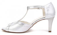 Sandals Filippo 322 silver satin + dot