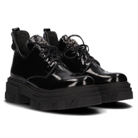 Leather boots Filippo 30056 black lacquered
