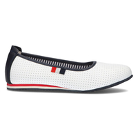 Skórzane baleriny Filippo DP2171/21 WH białe
