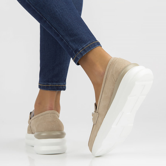 Leather shoes Filippo DP3530422 BE beige