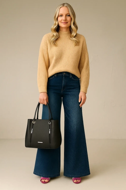 Torebka Simple Zip czarna