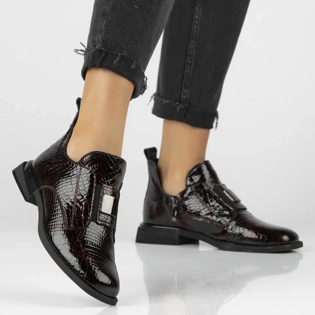 Leather ankle boots Filippo DBT6493/25 BR brown