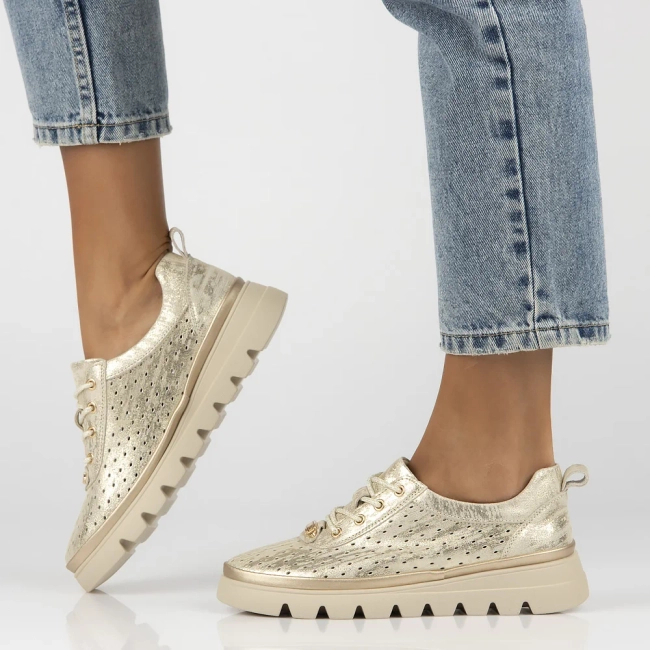 Leather shoes Filippo DP6995/25 GO gold