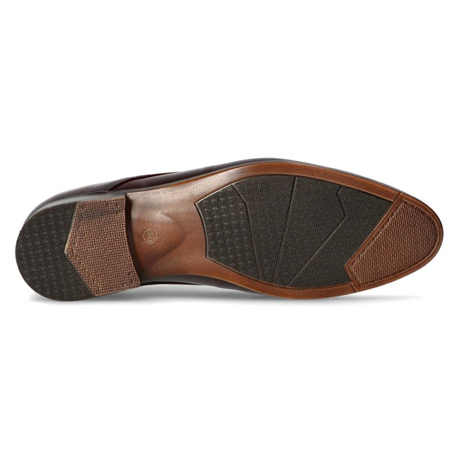 Półbuty Filippo 1327 bordowe K-62