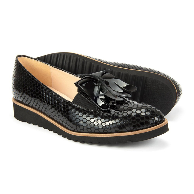 Loafers FILIPPO 2037 BLACK HUSK + BLACK VARNISH 8024727