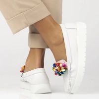 Leather loafers Filippo DP6828/25 WH white