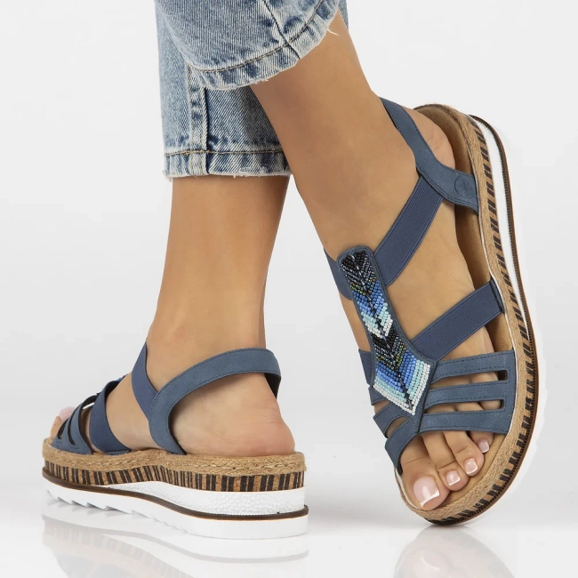 Sandals Rieker V7909-12 blue