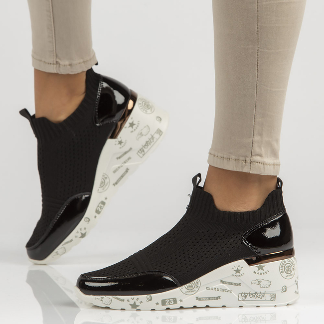 Leather shoes Filippo DP3551/22 BK black