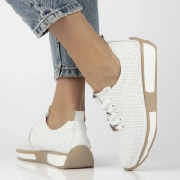 Leather sneakers Filippo DP6740/25 WH white