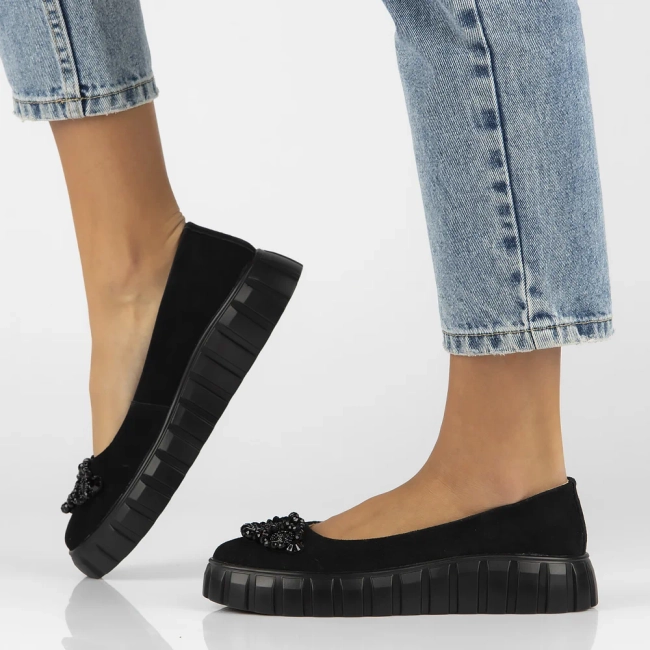 Leather shoes Filippo DP6194/24 BK black