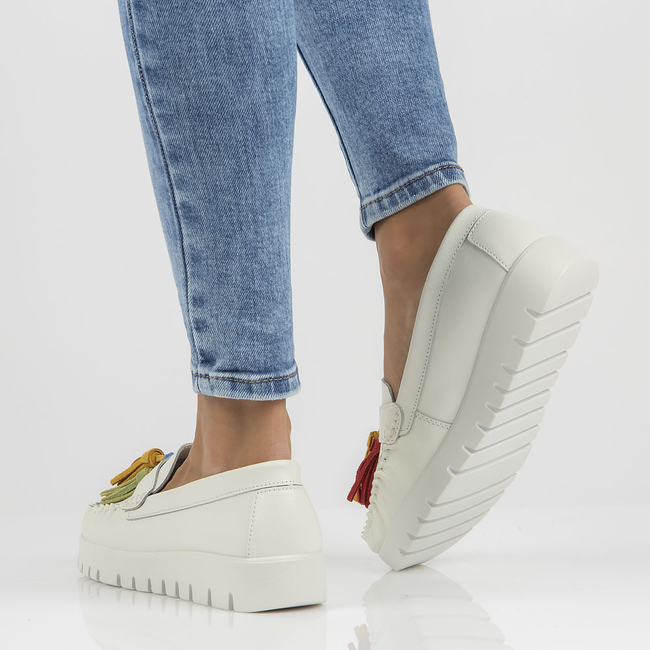 Leather shoes Filippo DP3535/22 WH white