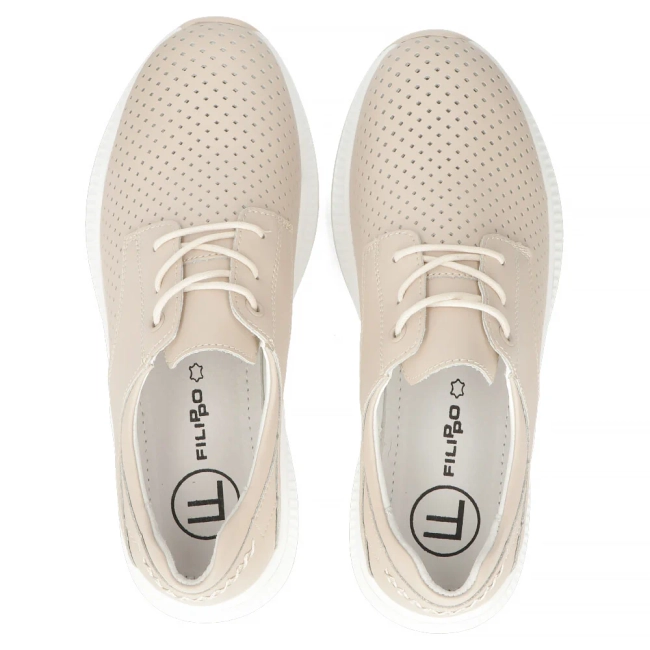 Leather shoes Filippo DP6022/25 BE beige