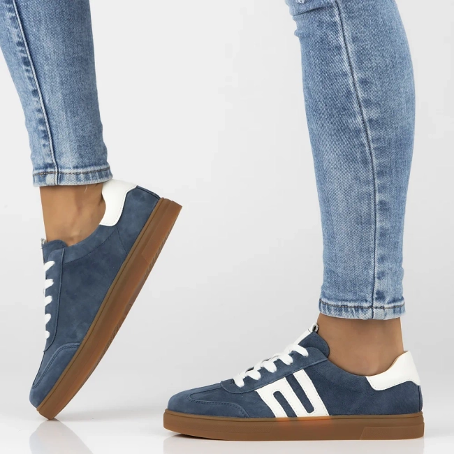 Leather sneakers Filippo DP6742/25 BL blue
