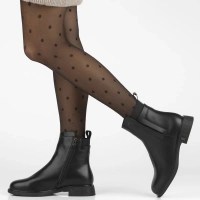 Leather ankle boots Filippo DBT7200/25 BK black