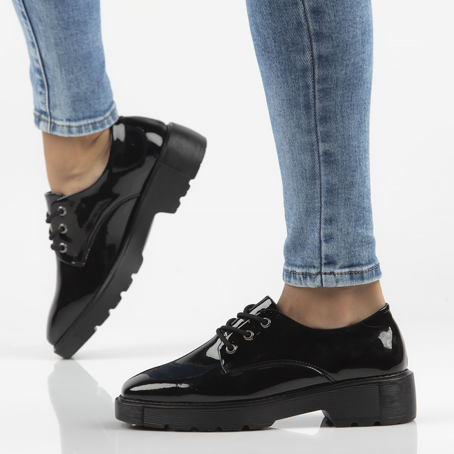 Skórzane półbuty Filippo DP3934/22 BK czarne