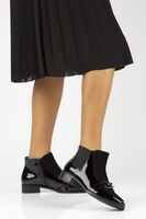 Leather ankle boots Sagan 4651 black