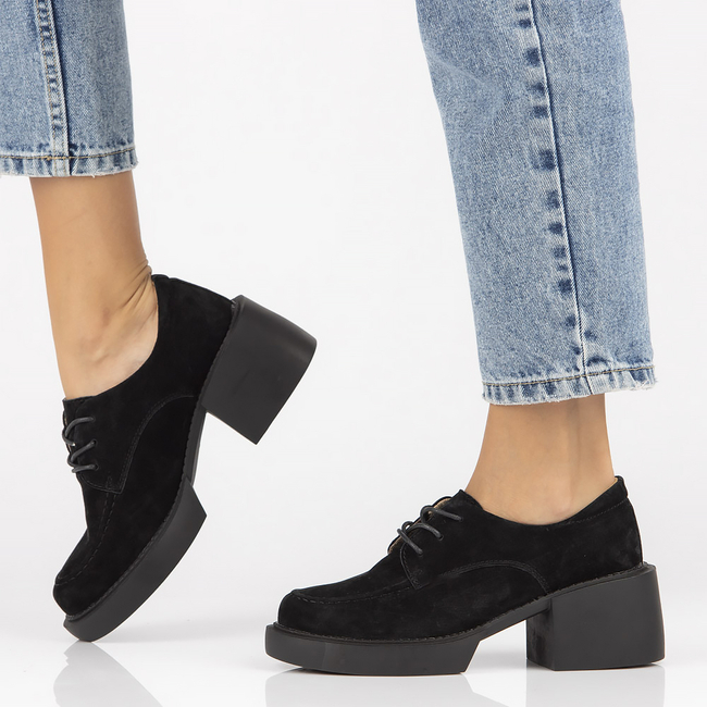 Leather shoes Filippo DP4919/23 BK black