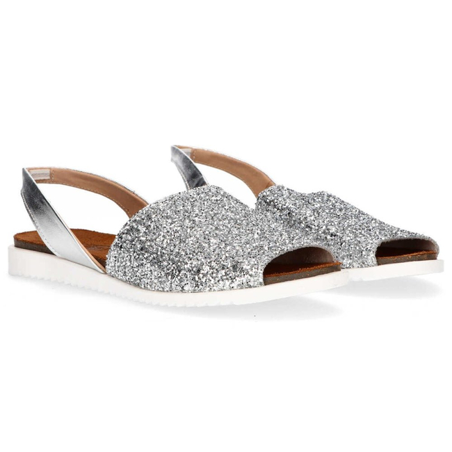 Sandals Filippo 1112 Sequins silver