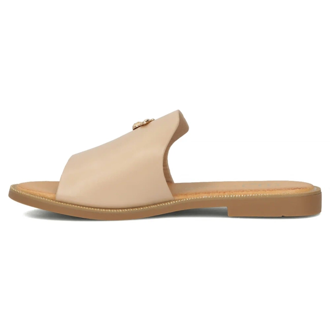 Klapki Filippo DK6975/25 BE beżowe