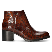 Leather ankle boots Filippo 546 brown crocodile
