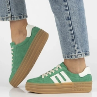 Leather sneakers Filippo DP6744/25 GE green