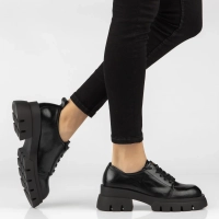 Skórzane półbuty Filippo DP8156/26 BK czarne