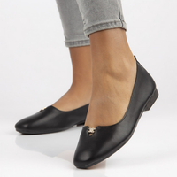 Baleriny Filippo B50013-BL  Czarny