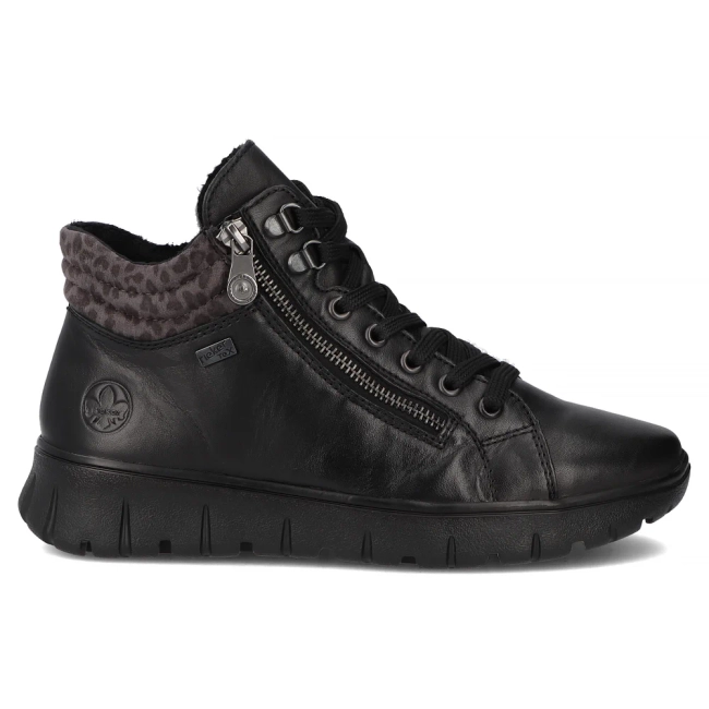 Ankle Boots Rieker leather N1305-00 Black