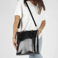 Black shopper bag black allure